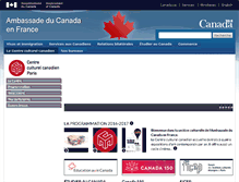 Tablet Screenshot of canada-culture.org